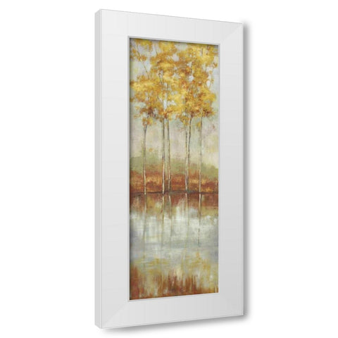 Reflections II White Modern Wood Framed Art Print by Pearce, Allison