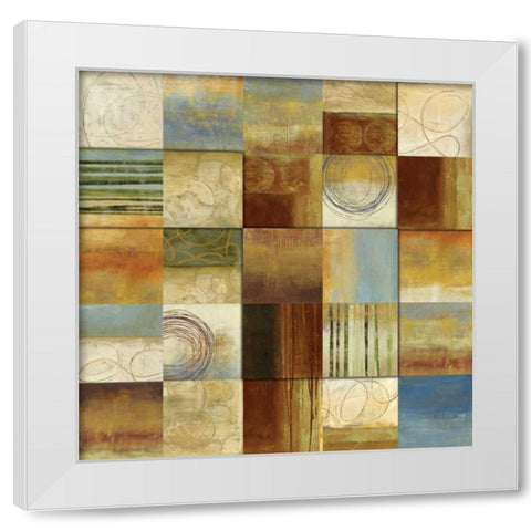 Connections II White Modern Wood Framed Art Print by Pearce, Allison