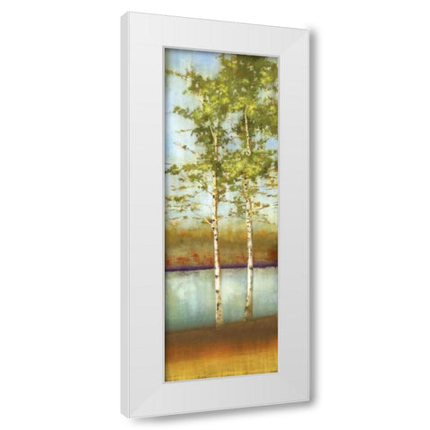 Swaying Along II White Modern Wood Framed Art Print by Pearce, Allison
