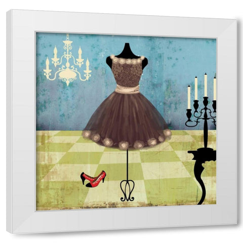 Party White Modern Wood Framed Art Print by Pearce, Allison