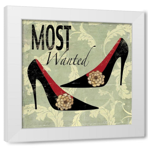 Most Wanted White Modern Wood Framed Art Print by Pearce, Allison