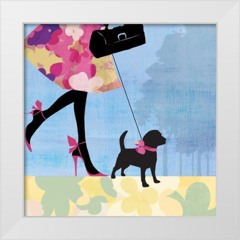 Best Friend I White Modern Wood Framed Art Print by Pearce, Allison