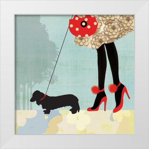 Best Friend II White Modern Wood Framed Art Print by Pearce, Allison