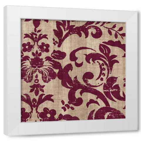 Aubergine I White Modern Wood Framed Art Print by Pearce, Allison