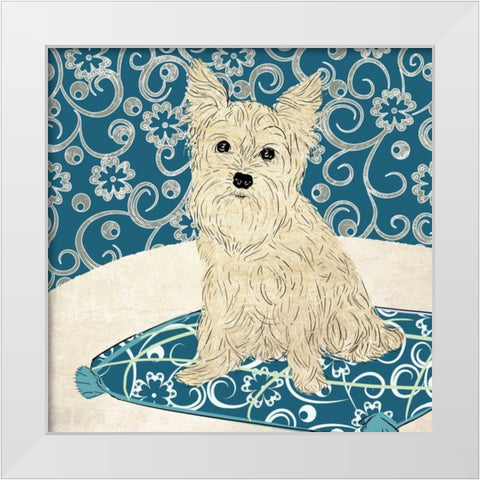 Francesca White Modern Wood Framed Art Print by Pearce, Allison