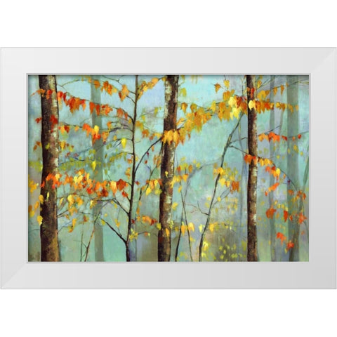 Delicate Branches White Modern Wood Framed Art Print by Pearce, Allison