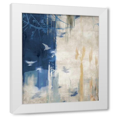 Unquiet Stone I White Modern Wood Framed Art Print by PI Galerie