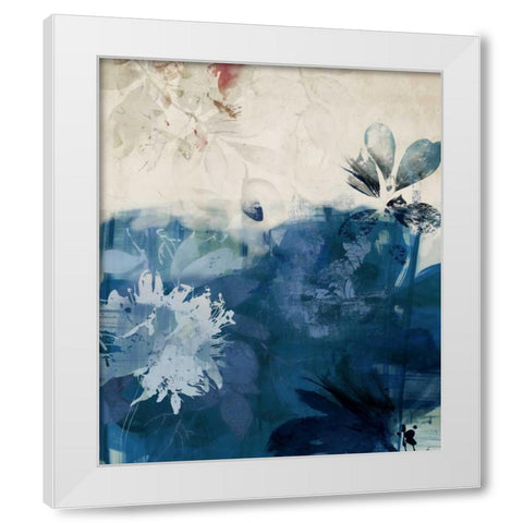 Unquiet Stone II White Modern Wood Framed Art Print by PI Galerie