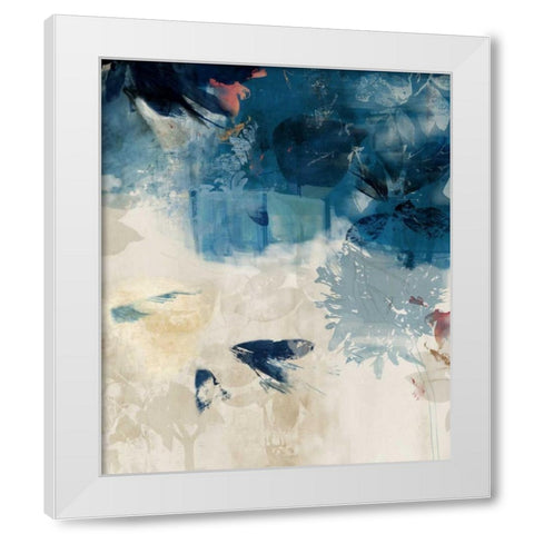 Unquiet Stone III White Modern Wood Framed Art Print by PI Galerie