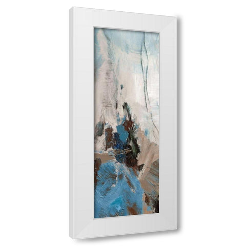 Infinite Currents I White Modern Wood Framed Art Print by PI Galerie
