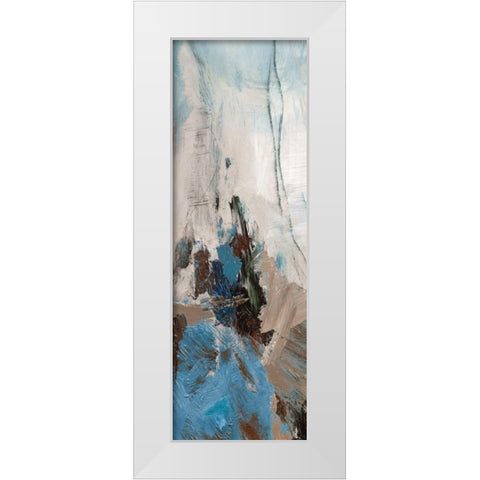 Infinite Currents I White Modern Wood Framed Art Print by PI Galerie