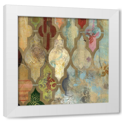 Infinite Currents II White Modern Wood Framed Art Print by PI Galerie