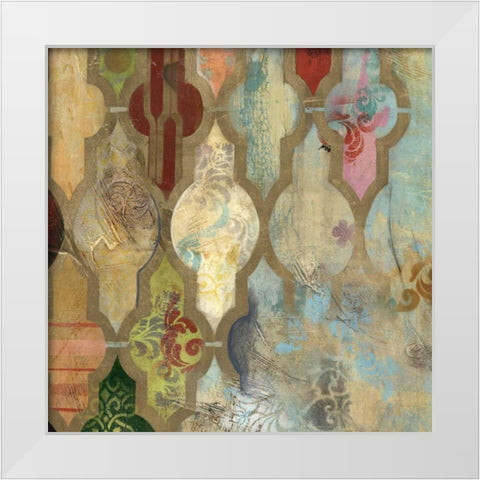 Infinite Currents II White Modern Wood Framed Art Print by PI Galerie