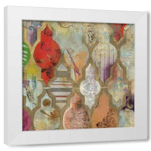 Infinite Currents III White Modern Wood Framed Art Print by PI Galerie