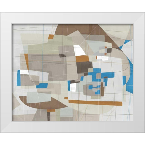 Somatic Beat I White Modern Wood Framed Art Print by PI Galerie
