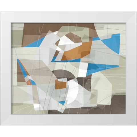 Somatic Beat II White Modern Wood Framed Art Print by PI Galerie