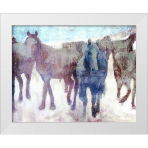 Calgary Stampede White Modern Wood Framed Art Print by PI Galerie