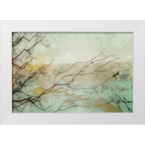 Branches I White Modern Wood Framed Art Print by PI Galerie
