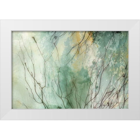 Branches II White Modern Wood Framed Art Print by PI Galerie