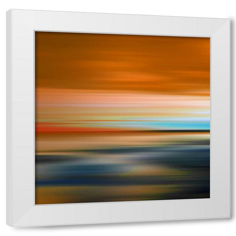 Blurred Landscape I White Modern Wood Framed Art Print by PI Galerie