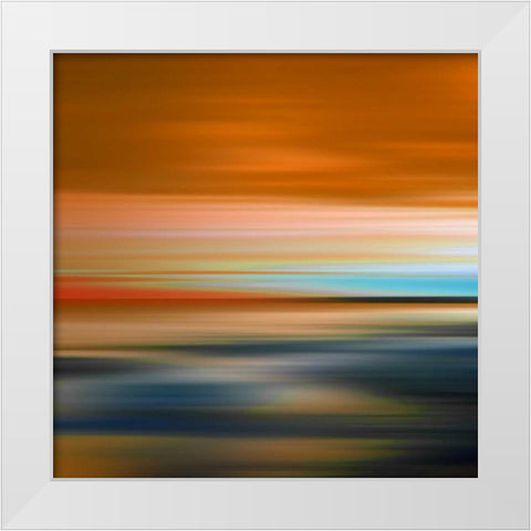 Blurred Landscape I White Modern Wood Framed Art Print by PI Galerie