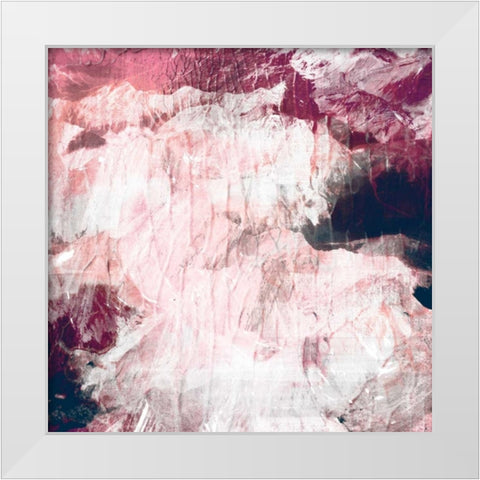 Abstract Roses White Modern Wood Framed Art Print by PI Galerie