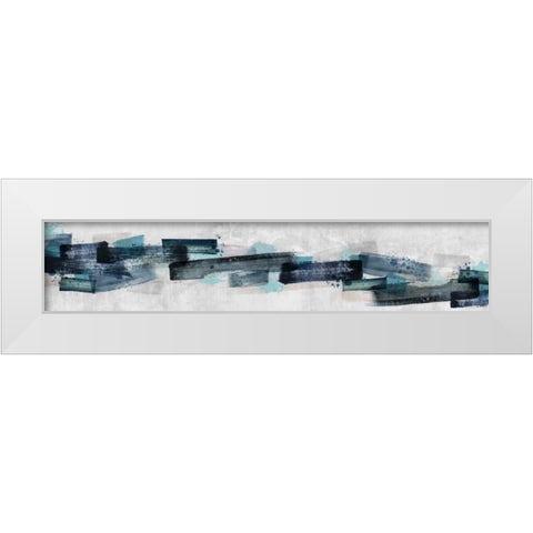 Watercolor Canada Map White Modern Wood Framed Art Print by PI Galerie