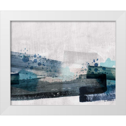 Crush White Modern Wood Framed Art Print by PI Galerie