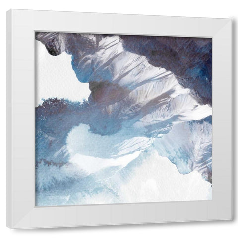 Blue Canyon  White Modern Wood Framed Art Print by PI Galerie