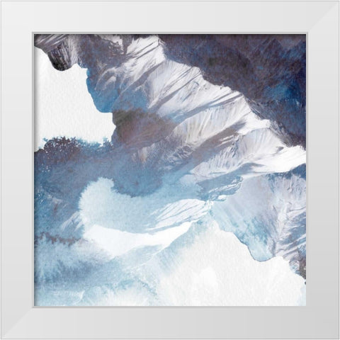 Blue Canyon  White Modern Wood Framed Art Print by PI Galerie