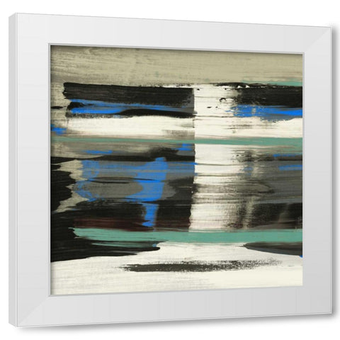Squeeze III White Modern Wood Framed Art Print by PI Galerie