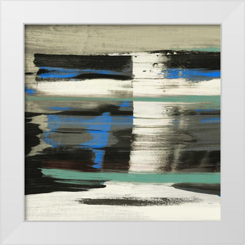 Squeeze III White Modern Wood Framed Art Print by PI Galerie