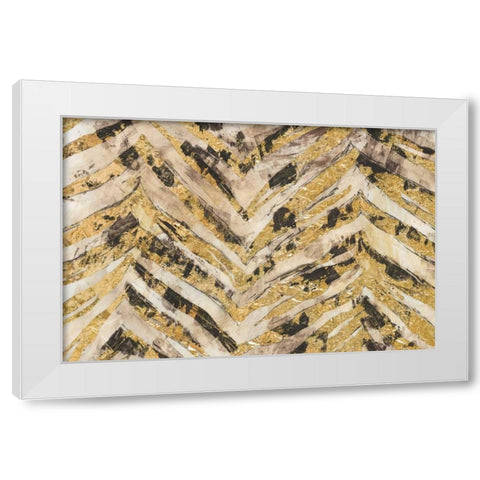 New Zebra I White Modern Wood Framed Art Print by PI Galerie