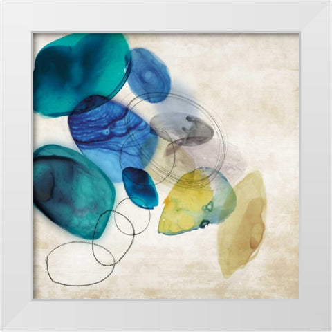 Breezy  White Modern Wood Framed Art Print by PI Galerie