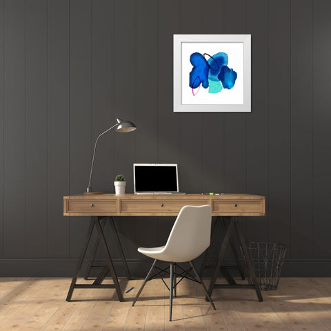 Inksplash White Modern Wood Framed Art Print by PI Galerie