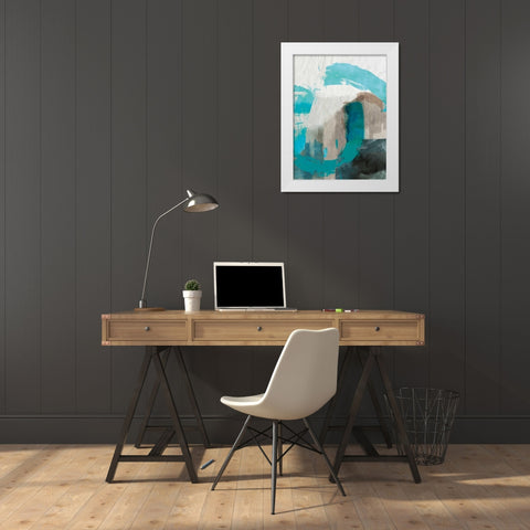 Sun Dune White Modern Wood Framed Art Print by PI Galerie