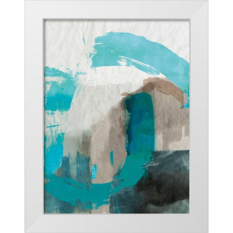 Sun Dune White Modern Wood Framed Art Print by PI Galerie