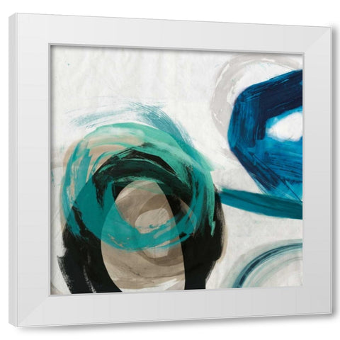 Play I White Modern Wood Framed Art Print by PI Galerie