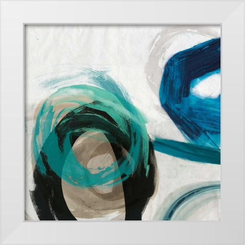 Play I White Modern Wood Framed Art Print by PI Galerie