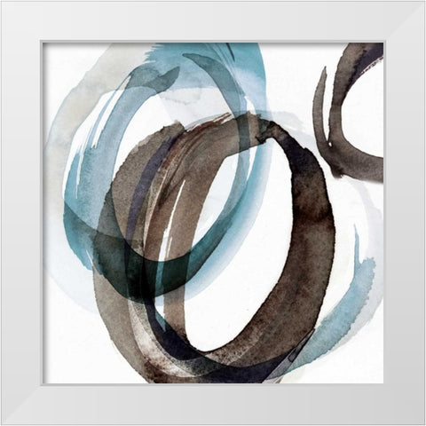 Overture III White Modern Wood Framed Art Print by PI Galerie