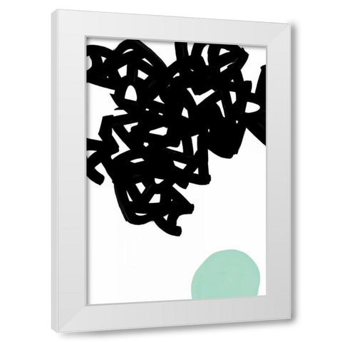 Gesture I White Modern Wood Framed Art Print by PI Galerie