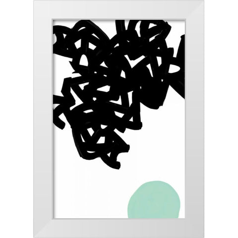 Gesture I White Modern Wood Framed Art Print by PI Galerie