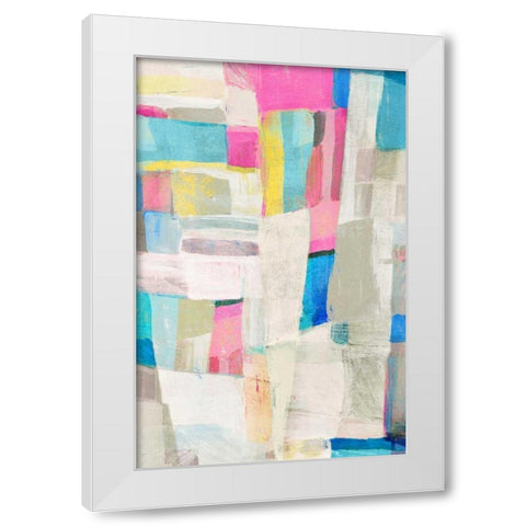 Blake I White Modern Wood Framed Art Print by PI Galerie