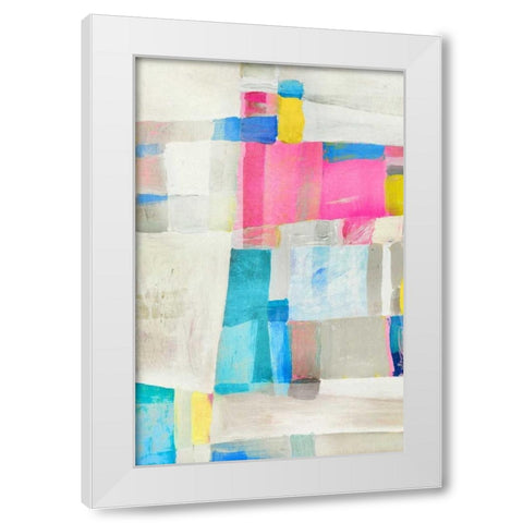 Blake II White Modern Wood Framed Art Print by PI Galerie