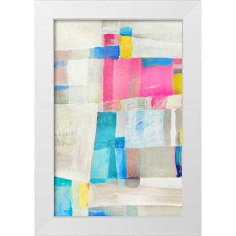 Blake II White Modern Wood Framed Art Print by PI Galerie