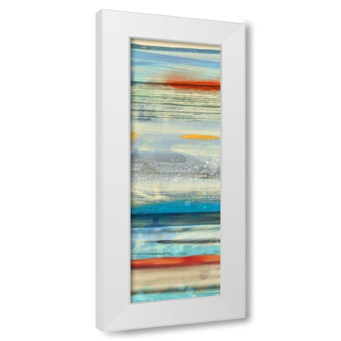 Sunstreaks II White Modern Wood Framed Art Print by PI Galerie