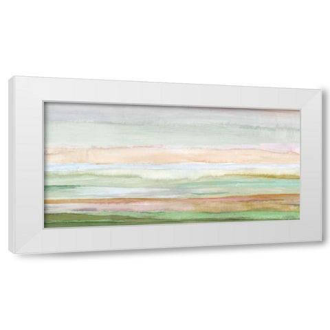 Pursuit White Modern Wood Framed Art Print by PI Galerie