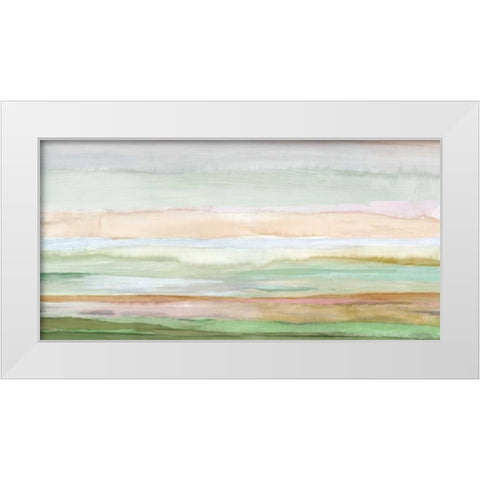 Pursuit White Modern Wood Framed Art Print by PI Galerie