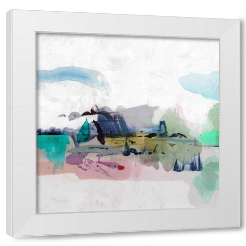Palette Landscape I White Modern Wood Framed Art Print by PI Galerie