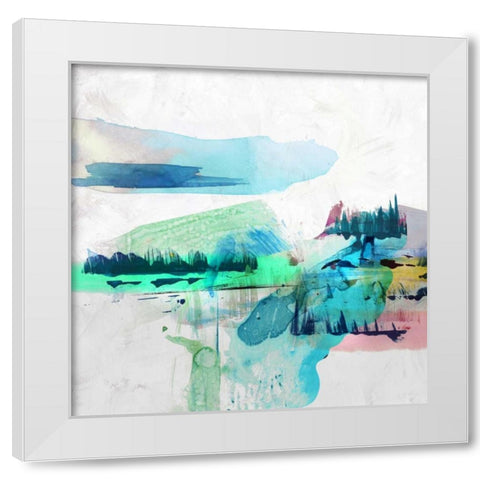 Palette Landcape II White Modern Wood Framed Art Print by PI Galerie